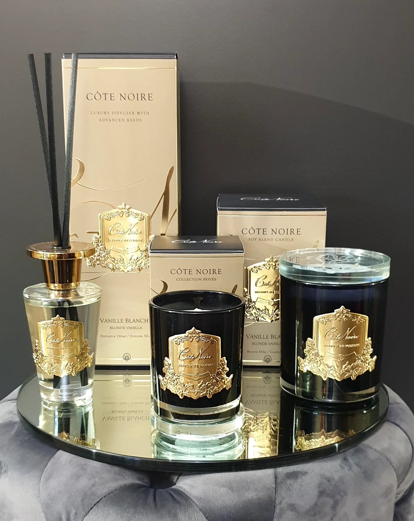 CÔTE NOIRE 150ML DIFFUSER - BLONDE VANILLA - GOLD - GMDL15003